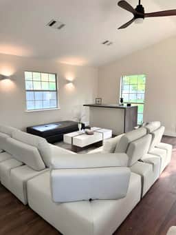 Modern 4BR Retreat w/ Hot Tub & Huge Backyard